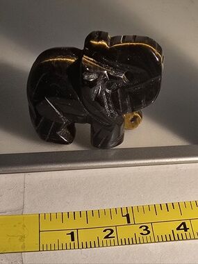 Tiger Eye Crystal Elephant